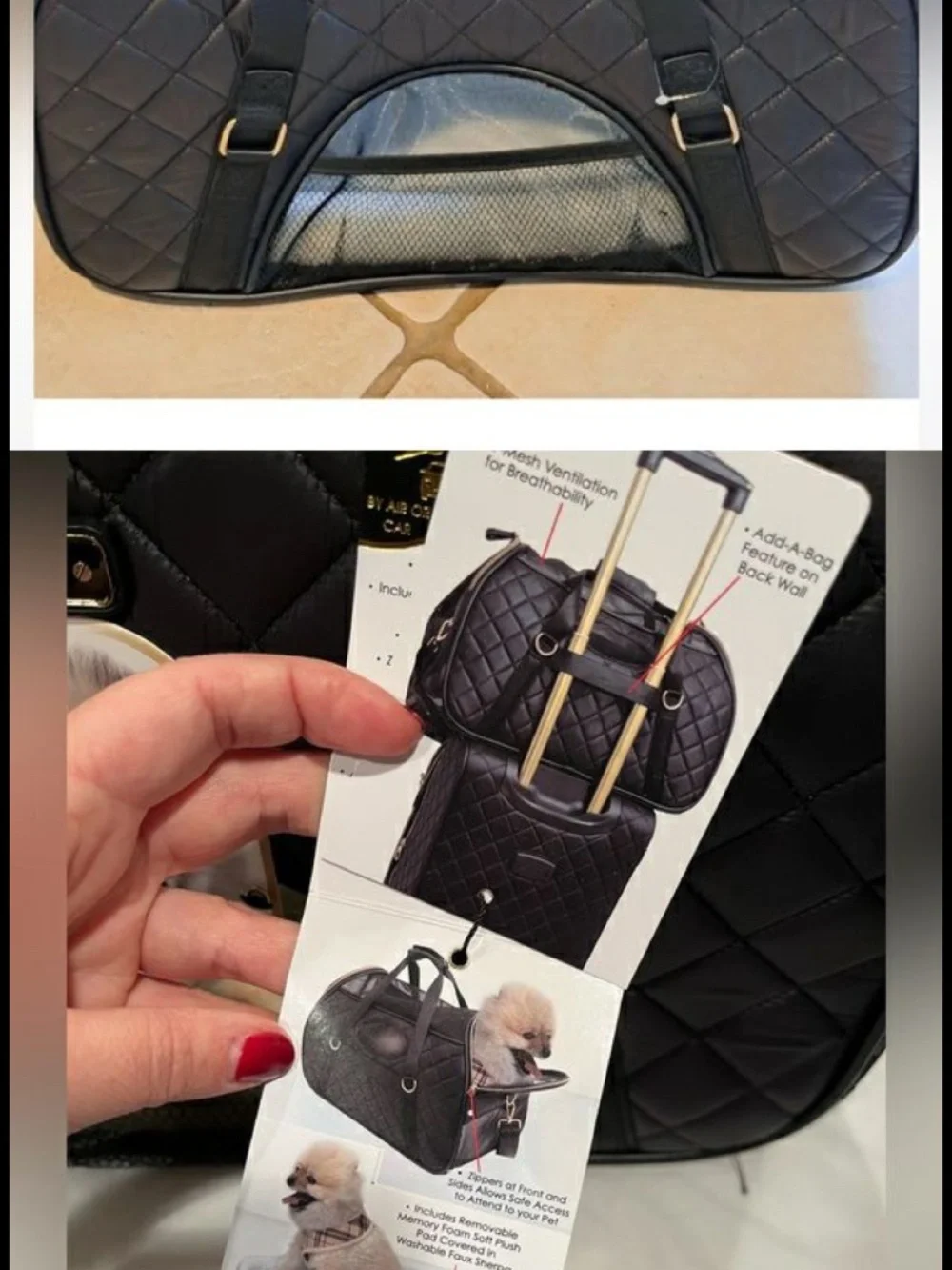 Joan&David pet travel bag/carrier